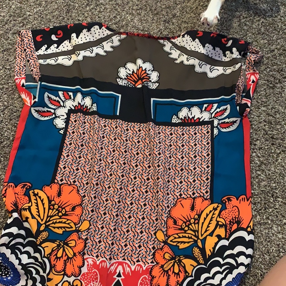Express Colorful Patterned Blouse - Picture 3 of 3